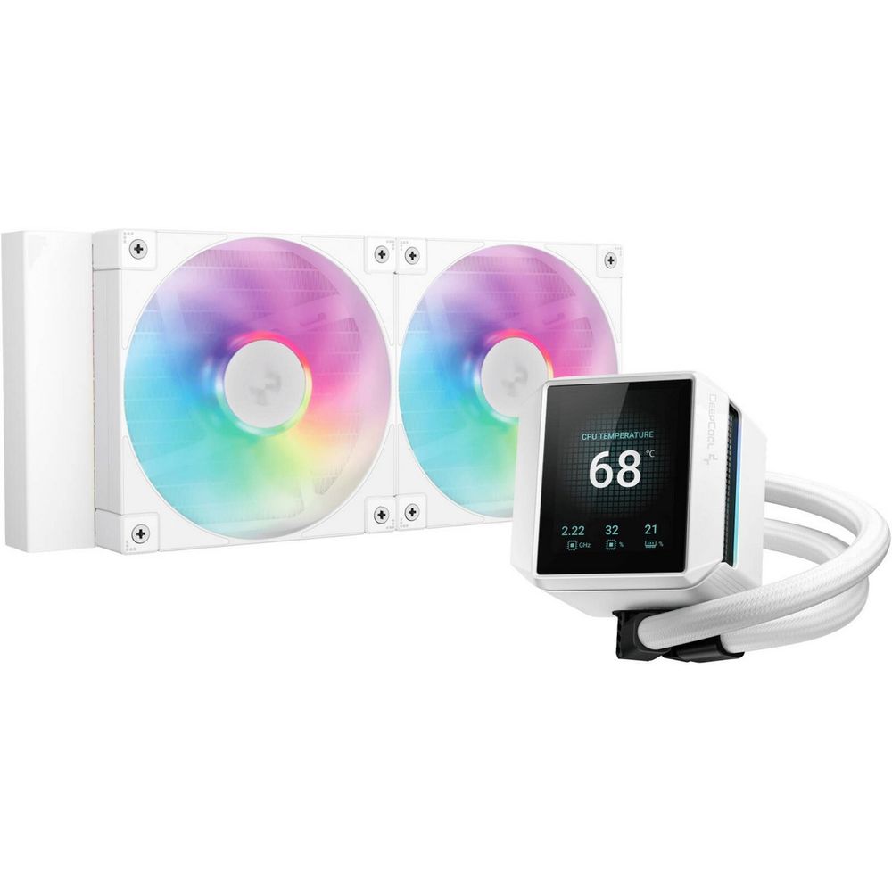 СВО Deepcool R-LX240-WHDSNMCP-G-1, 240мм, ARGB, белый