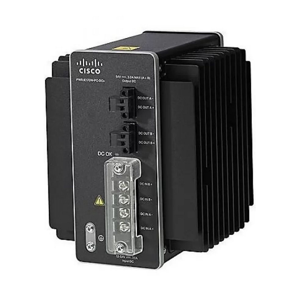 Блок питания Cisco PWR-IE170W-PC-AC=, 160 Вт, 90–264 В AC, 54 В DC, внешний