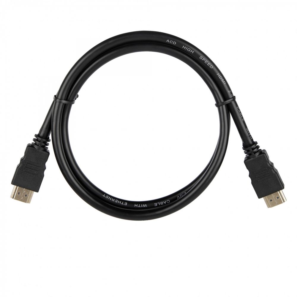 Кабель HDMI ACD ACD-DHHM2-10B, 2.0, 1м, черный