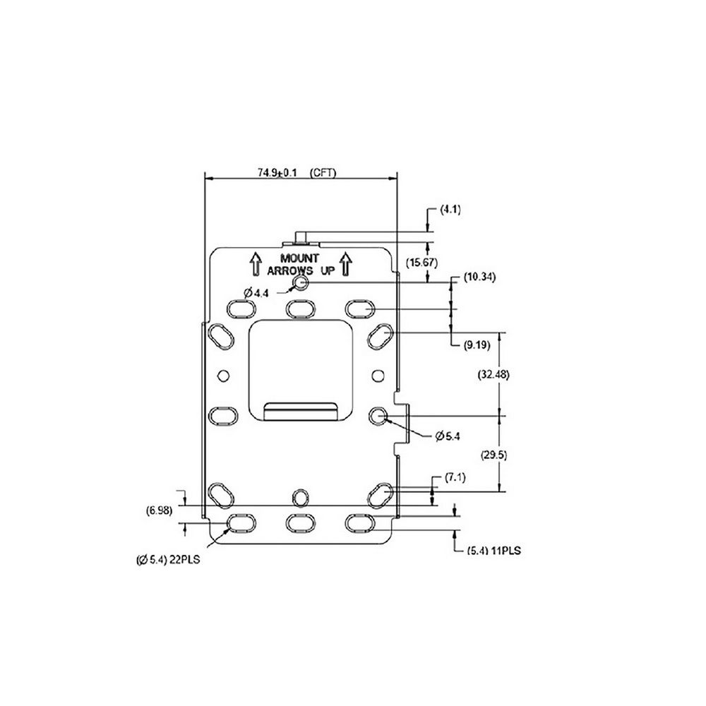 Крепление Cisco AIR-AP-BRACKET-W4 для Catalyst 9105AX, OEM