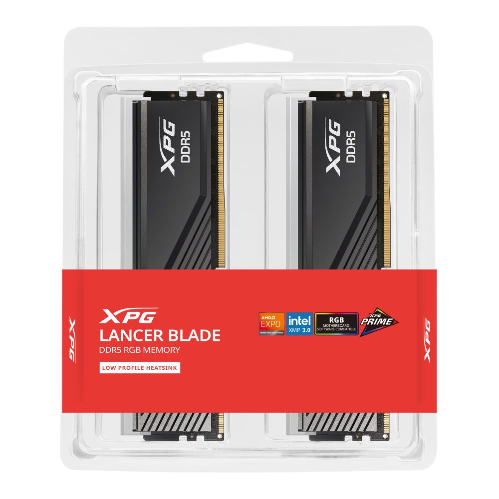 Модуль памяти XPG Lancer Blade RGB AX5U6000C4816G-DTLABRBK, 32ГБ (2x16ГБ), DDR5-6000