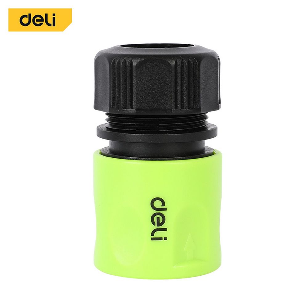 Соединитель быстросъемный DELI DL8793, 1/2", аквастоп, пластик ABS