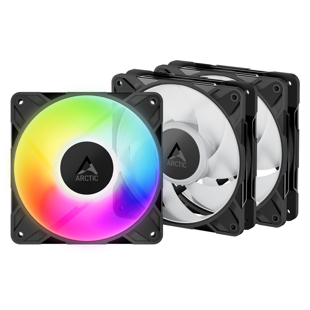 Вентилятор Arctic P12 Pro A-RGB LN ACFAN00347A, 120 мм, 3 шт., PWM 450–2000 об/мин