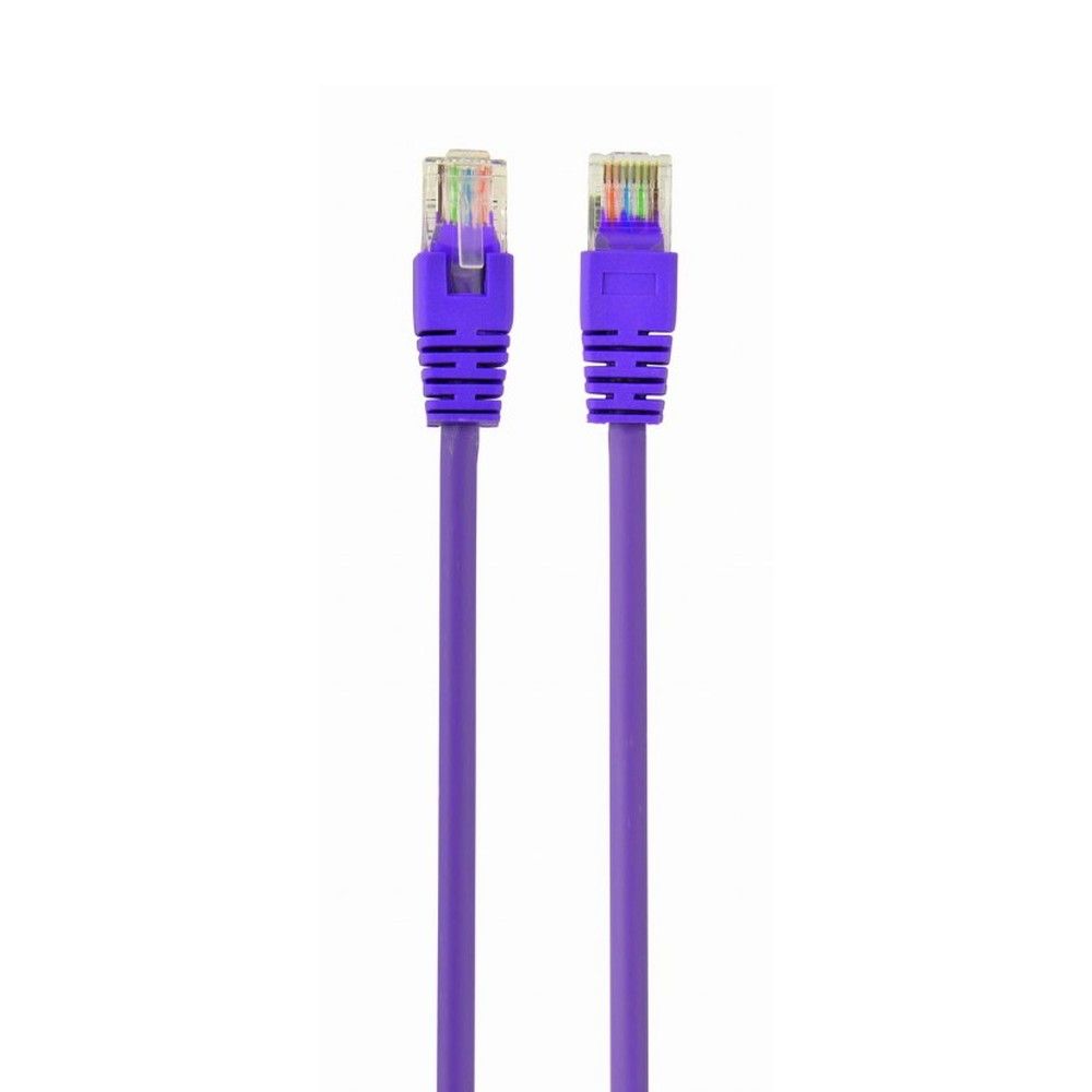 Патч-корд Cablexpert PP12-0.5M/V, UTP Cat.5e, 0.5 м, многожильный, фиолетовый