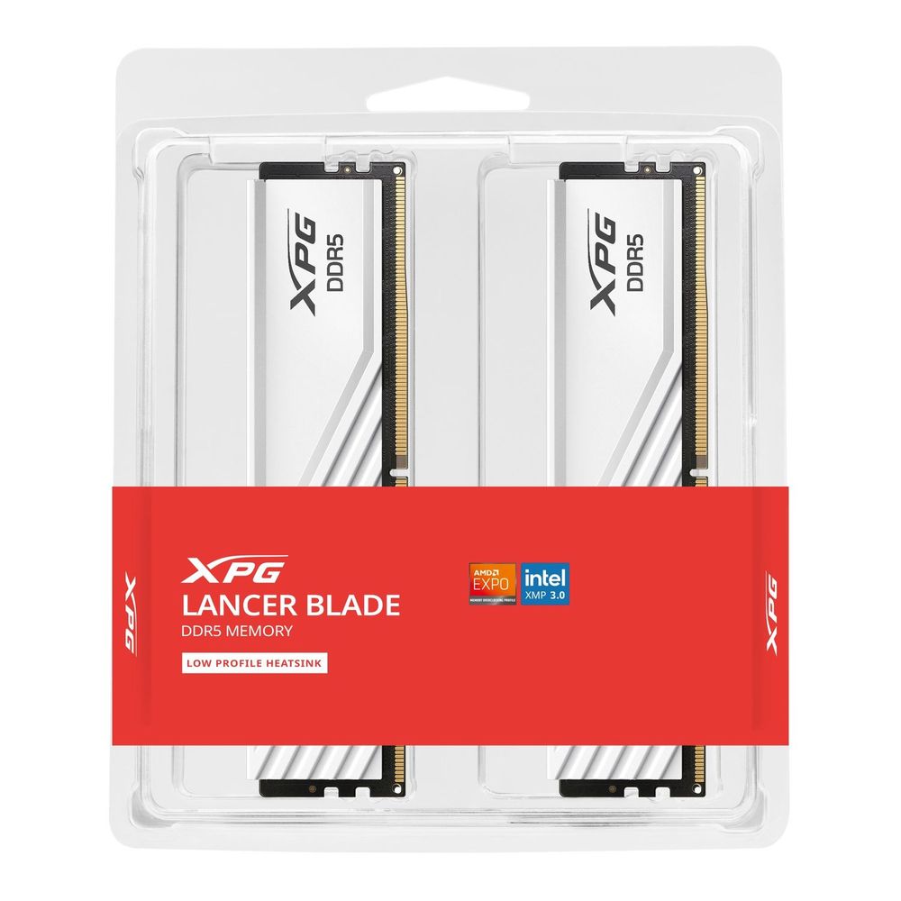 Модуль памяти ADATA XPG Lancer Blade AX5U6000C4816G-DTLABWH, DDR5, 32 ГБ (2×16 ГБ), 6000 МГц