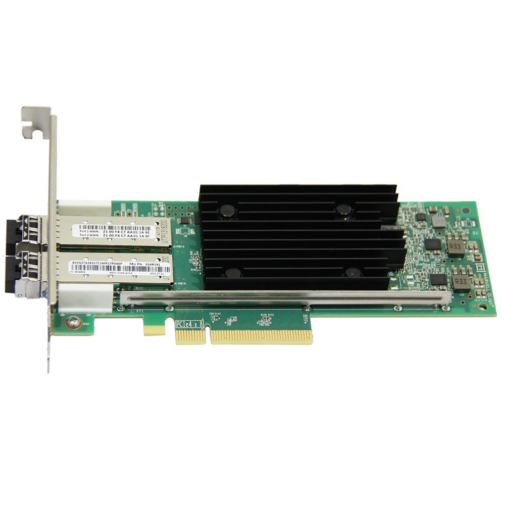 Сетевой адаптер Qlogic MA2810401-В0 А, 32Gb/s FC HBA, 2-port, PCIe 4.0 x8, LP