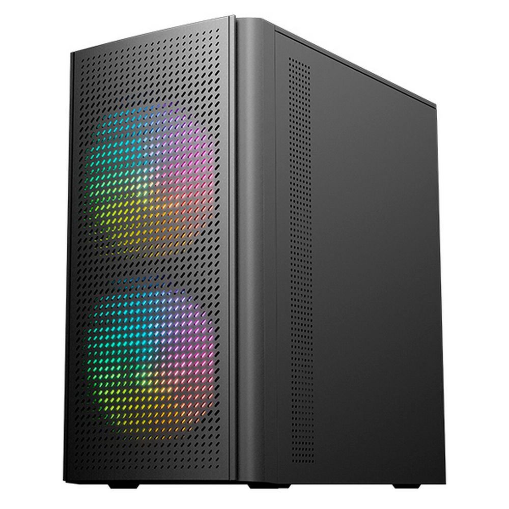Корпус ACD M2-500, mATX, БП 500 Вт, 3×120 мм, закаленное стекло