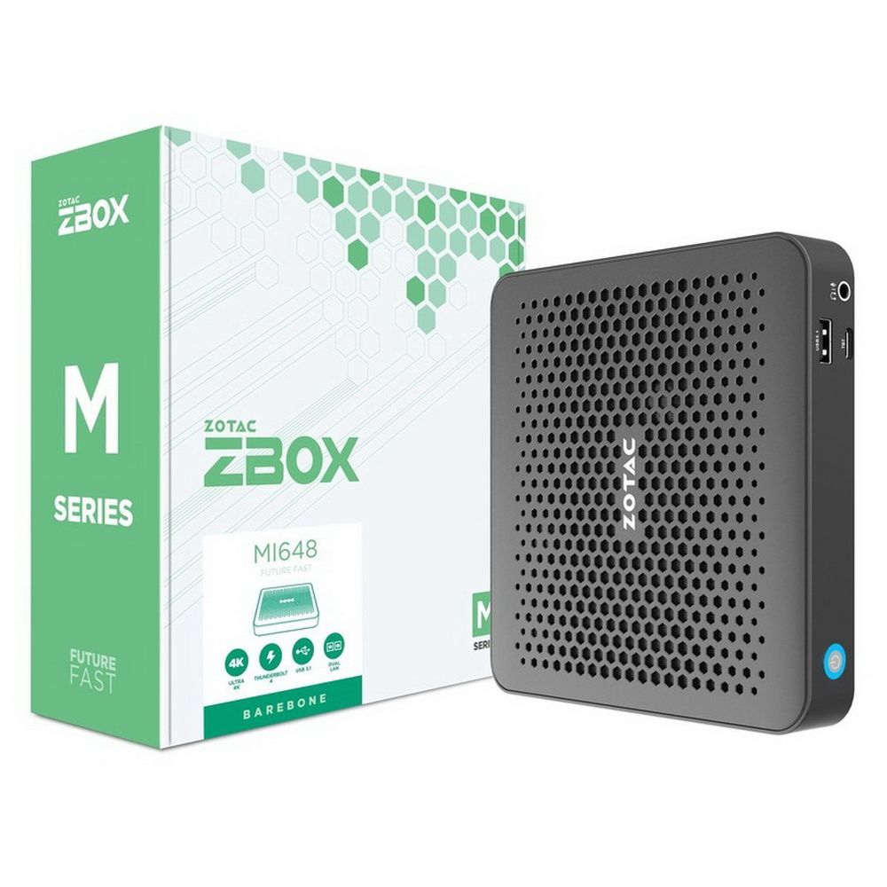 Мини-ПК ZOTAC ZBOX-MI648-BE, Intel i5-1340P, 2×DDR5 SODIMM, M.2, 2×GLAN