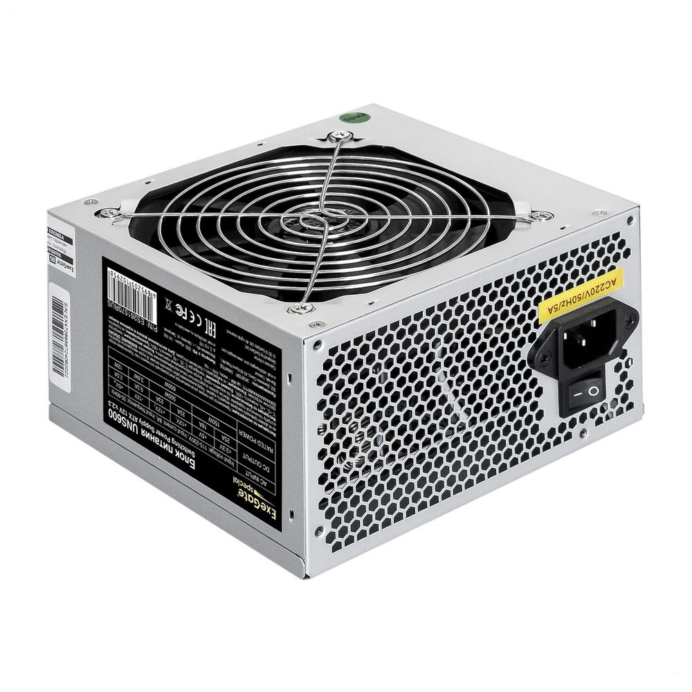 Блок питания Exegate ES261570RUS, 600W, ATX, 120mm fan