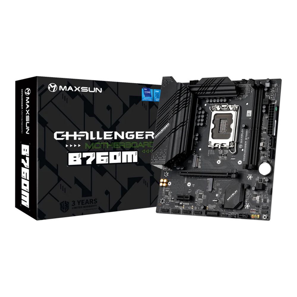 Материнская плата MAXSUN MS-Challenger B760M, LGA1700, DDR4, mATX