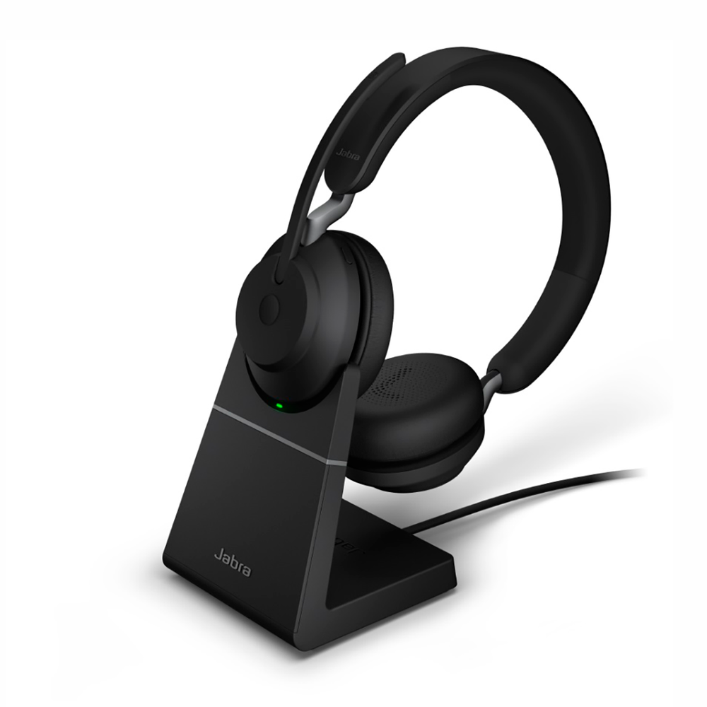 Гарнитура Jabra Evolve2 65 Link380a MS Stereo Stand Black, Bluetooth, стерео
