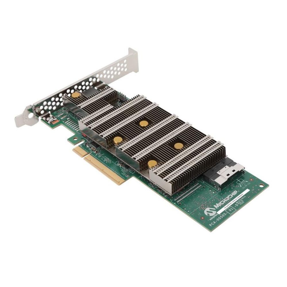 RAID-контроллер Microsemi Adaptec SmartRAID 3204-8i (32048IXS)   PCI Express 4.0 x8, SAS/NVMe  24 Гб/с, 4GB, RAID 0,1,5,6,10,50,60,1Triple,10Triple, 1хSFF8654 internal. (R8i)