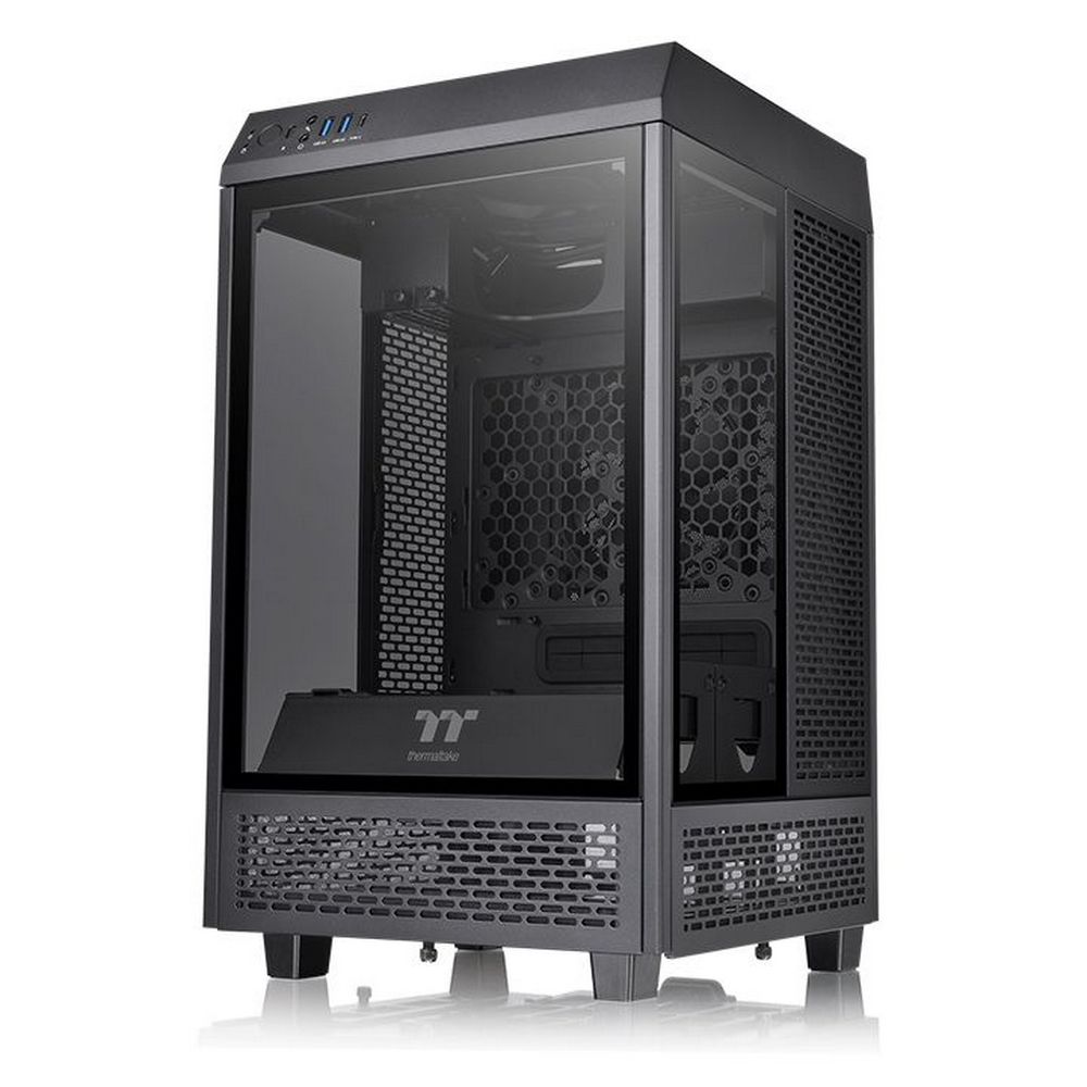 Корпус Thermaltake The Tower 100 CA-1R3-00S1WN-00, Mini-ITX, черный, без БП