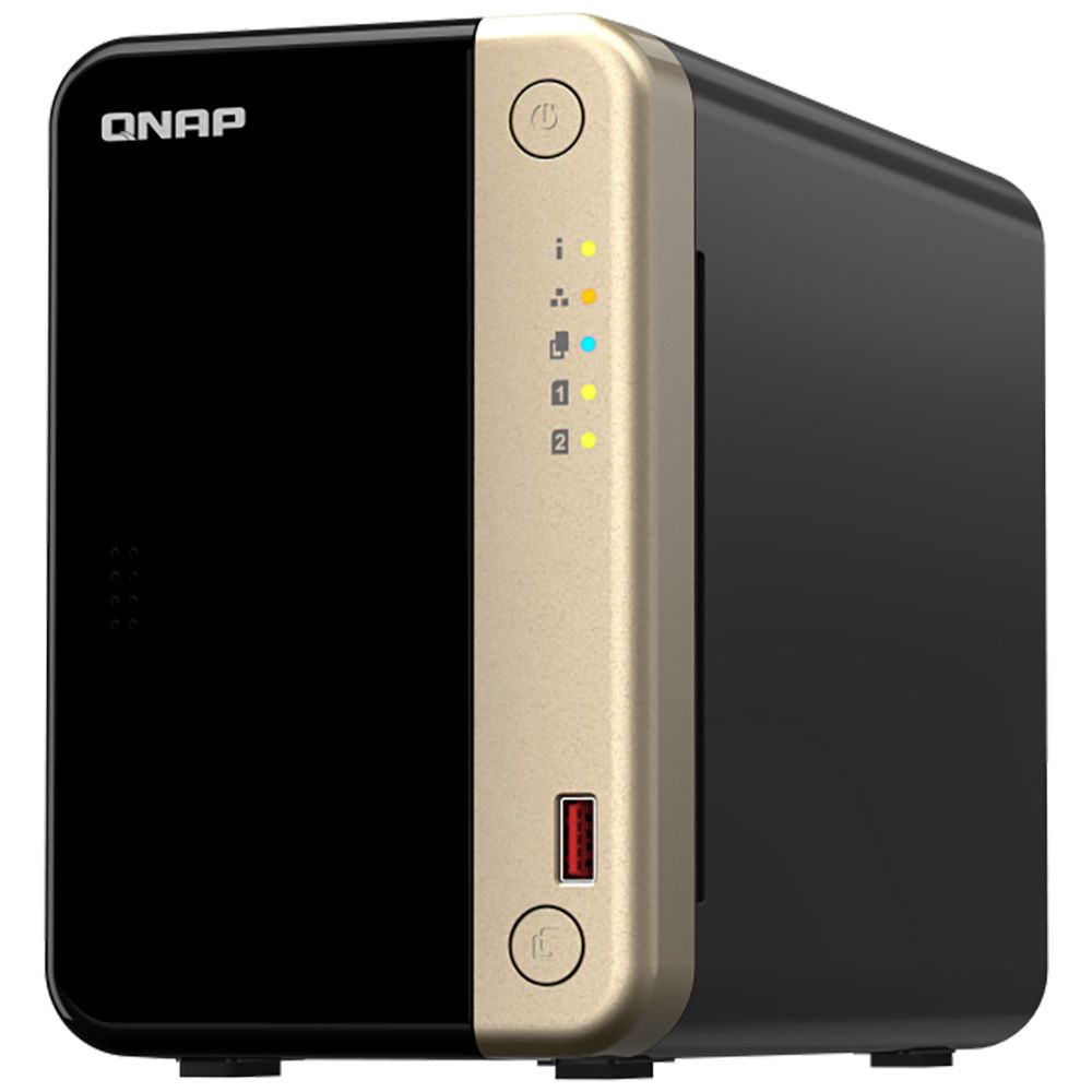 Сетевое хранилище QNAP TS-264-8G, 2 отсека, 2×2.5GbE, 8ГБ