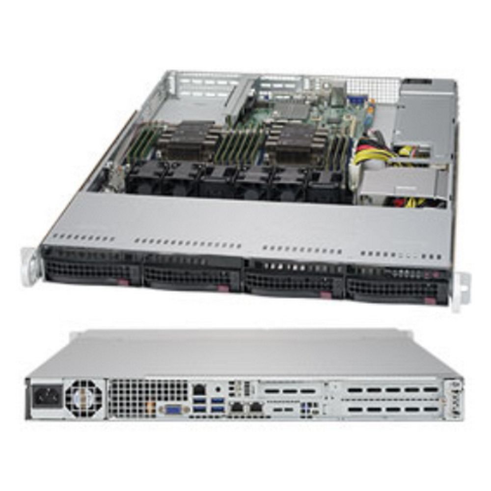 Серверная платформа SuperMicro SYS-6019P-WT, 1U, 2xLGA3647, 12xDDR4, 2xGbE, 1x600W
