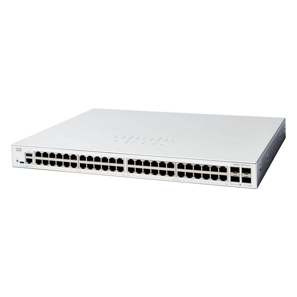 Коммутатор Cisco C1300-48T-4G, 48×1GbE, 4×1G SFP
