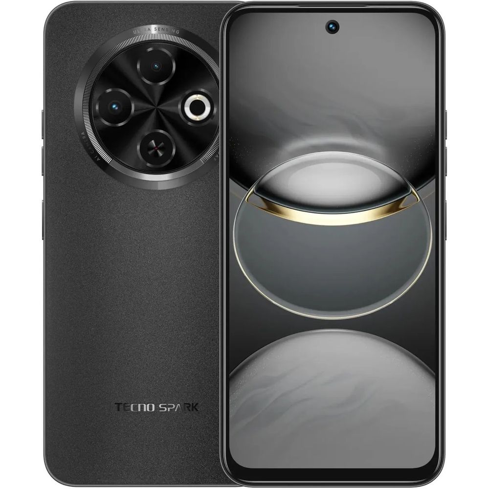 Смартфон TECNO Spark 30C KL5N 256+8 ORBIT BLACK, 256ГБ, 8ГБ, черный