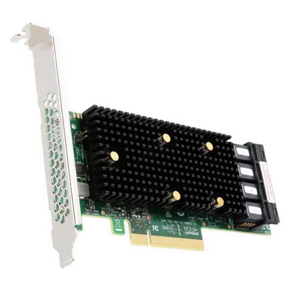 HBA-адаптер Broadcom SAS 9400-16i, PCIe 3.1 x8, 16 портов, Tri-Mode 12G, LP