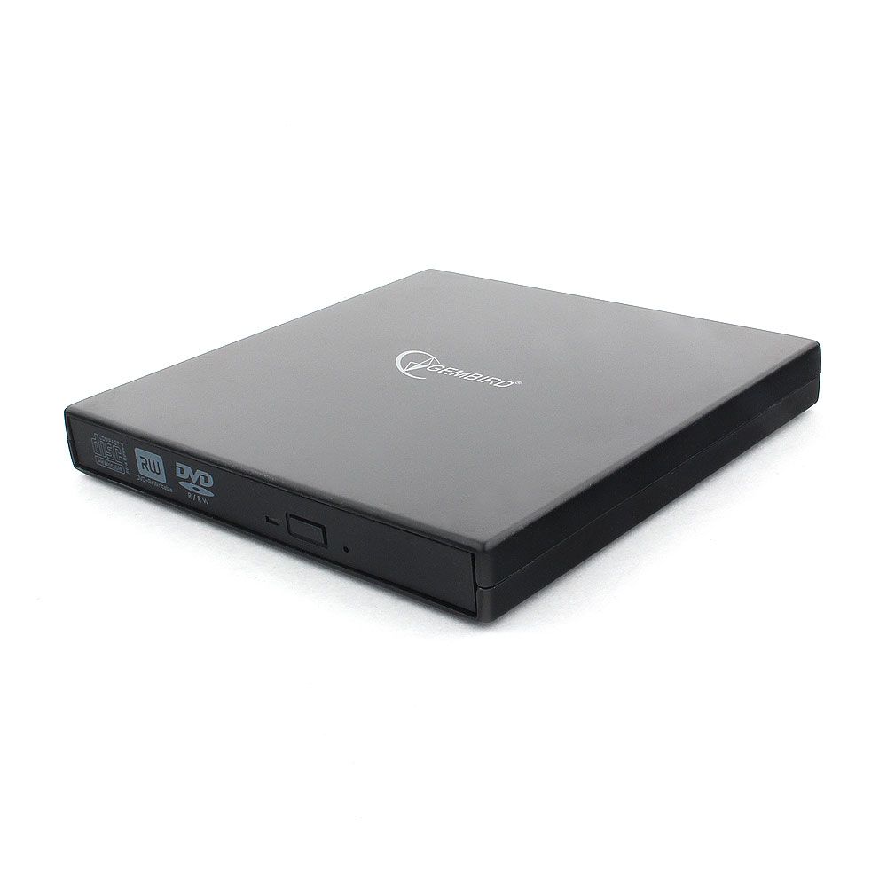 Оптический привод Gembird DVD-USB-02, внешний, DVD-RW, USB 2.0, чёрный