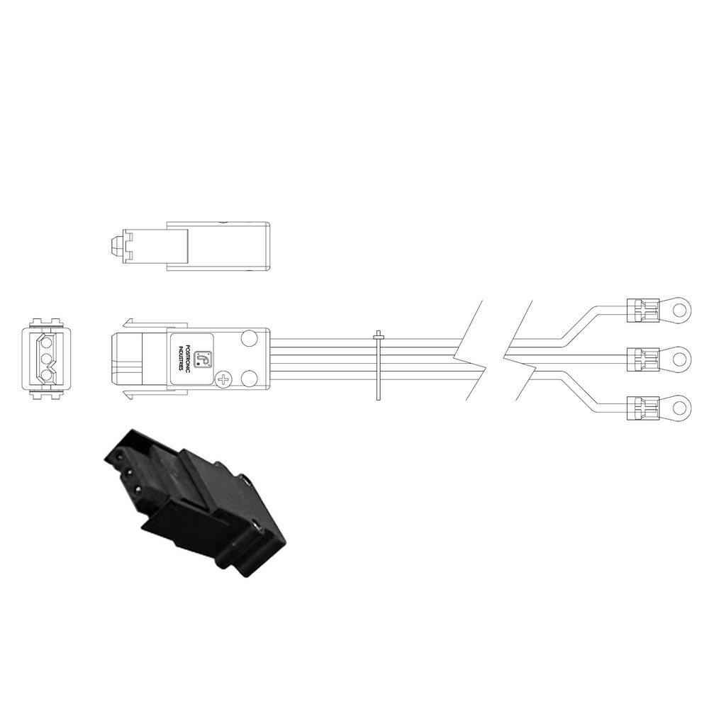 Кабель питания Amphenol RWHHW-C739, 48V DC, 5м