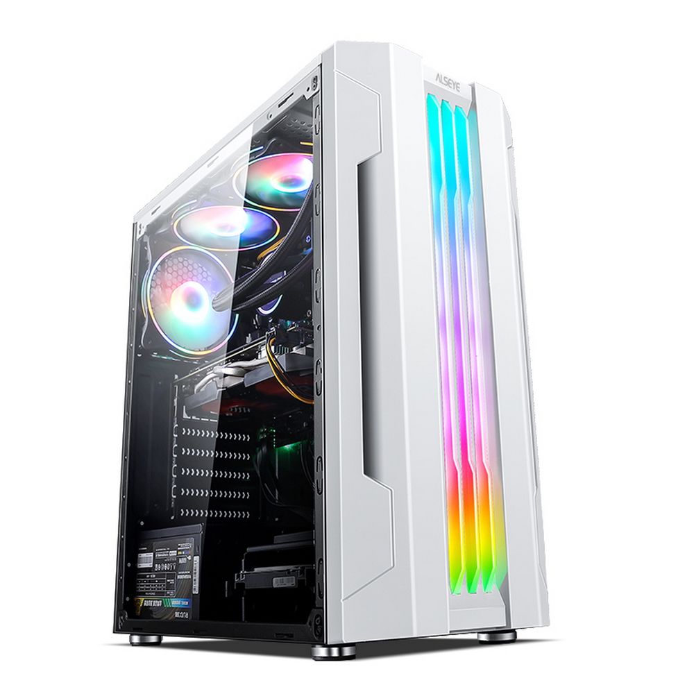 Корпус Alseye AS.07.0009 Auro 3.0-W, ATX, Midi-Tower, белый