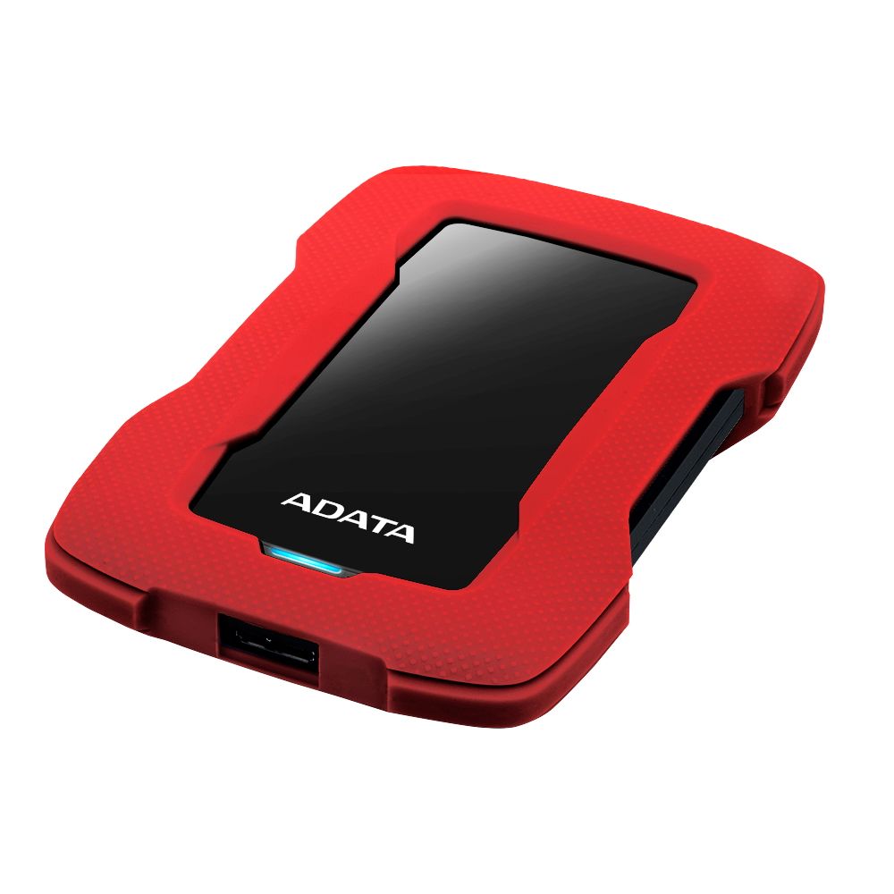 Внешний HDD A-DATA AHD330-1TU31-CRD, 1TB, 2.5", USB 3.1, красный