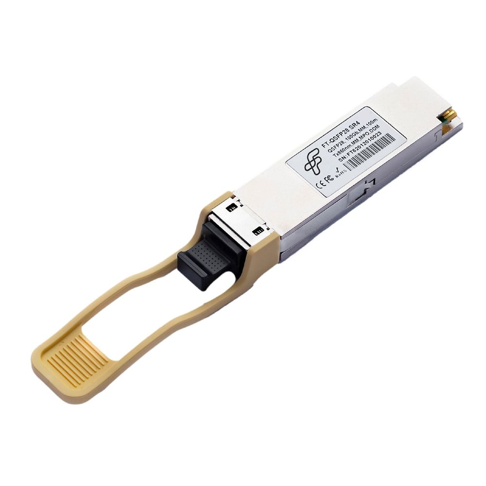 Трансивер Future Technologies FT-QSFP28-SR4 (JP), 100G, QSFP28, MPO, MMF 100м
