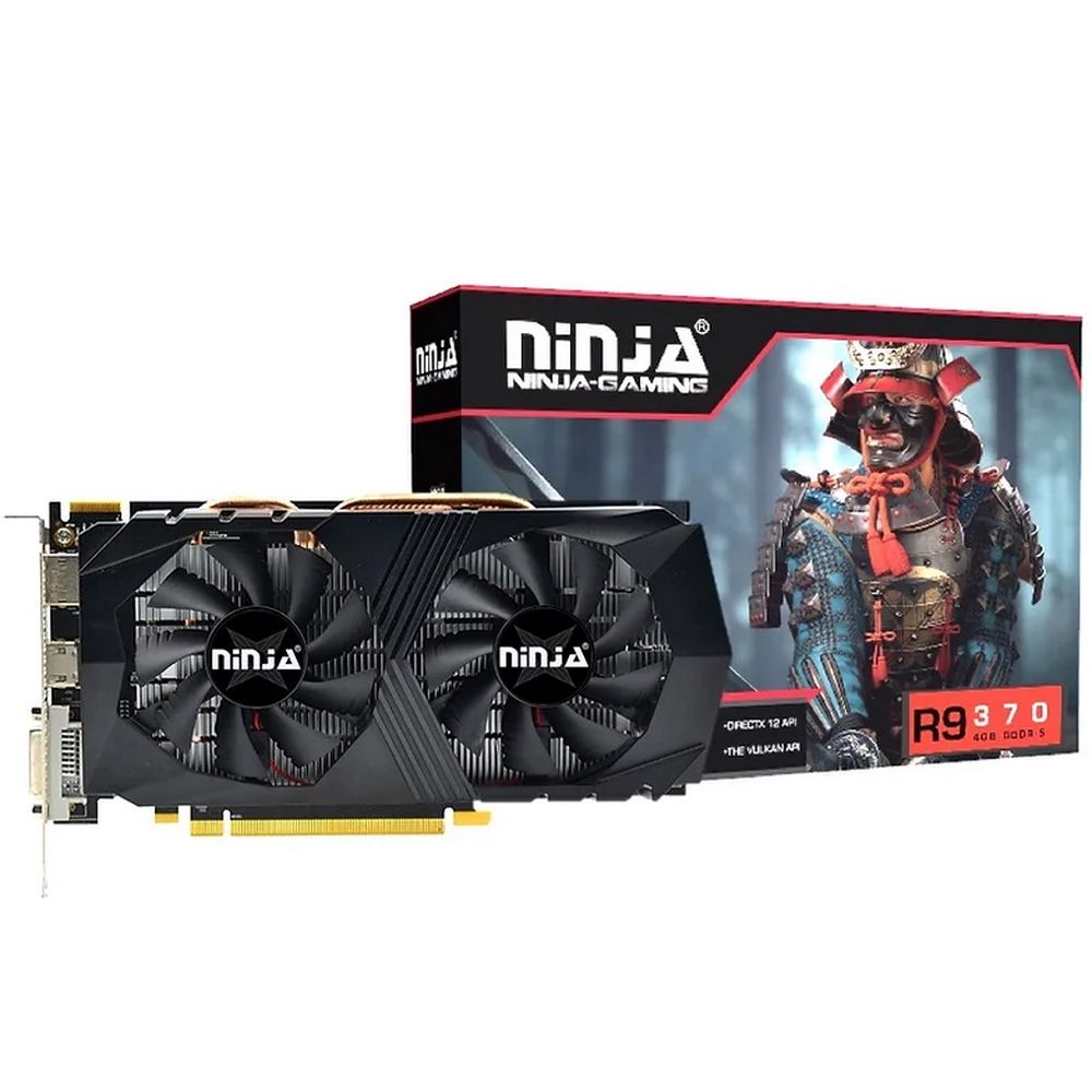 Видеокарта NINJA AFR937045F, R9 370, 4GB GDDR5, 256bit, DP, DVI, HDMI