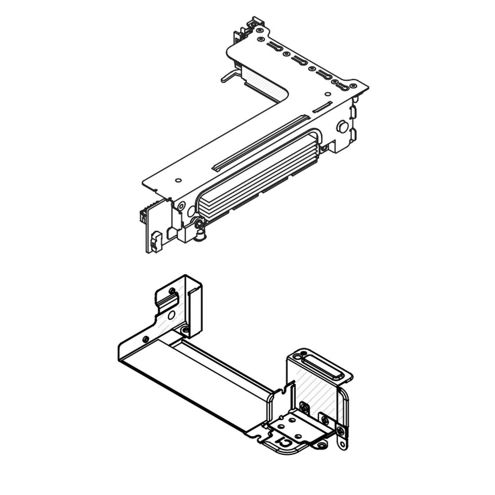 Райзер-карта Lenovo ThinkSystem SR650 V3 x16/x16 PCIe Gen5 Riser3 Option Kit (4XH7A82907)