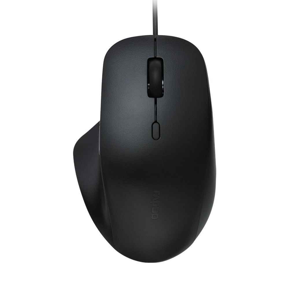 Мышь Rapoo N500, проводная, оптическая, 3600 DPI, USB, чёрная