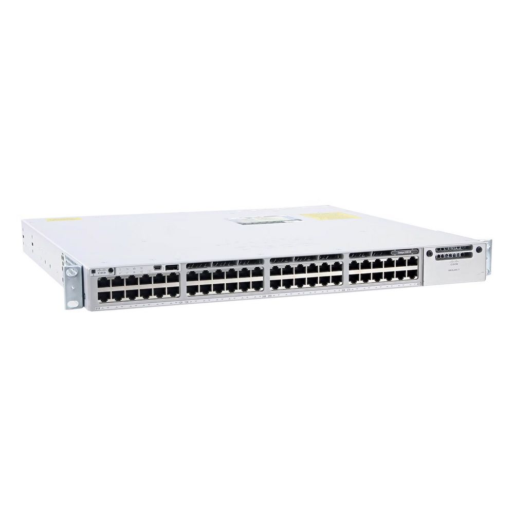 Коммутатор Cisco C9300-48P-E, 48×1GbE PoE+, 715 Вт, DNA Essentials