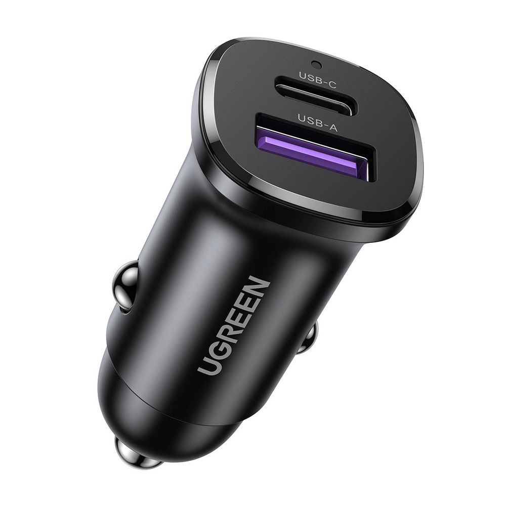 Зарядное устройство UGREEN 25845, USB-C PD+USB-A QC, 30W