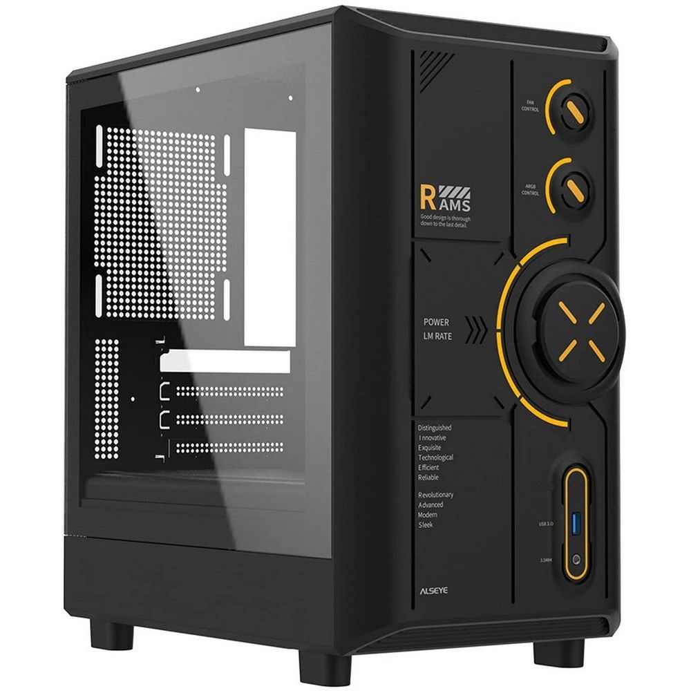 Корпус Alseye AS.07.0213, Mini-Tower, mATX, черный