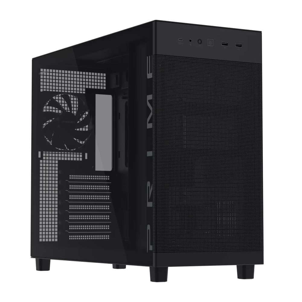 Корпус ASUS 90DC00V0-B39010, Prime AP303 TG, Midi-Tower, чёрный