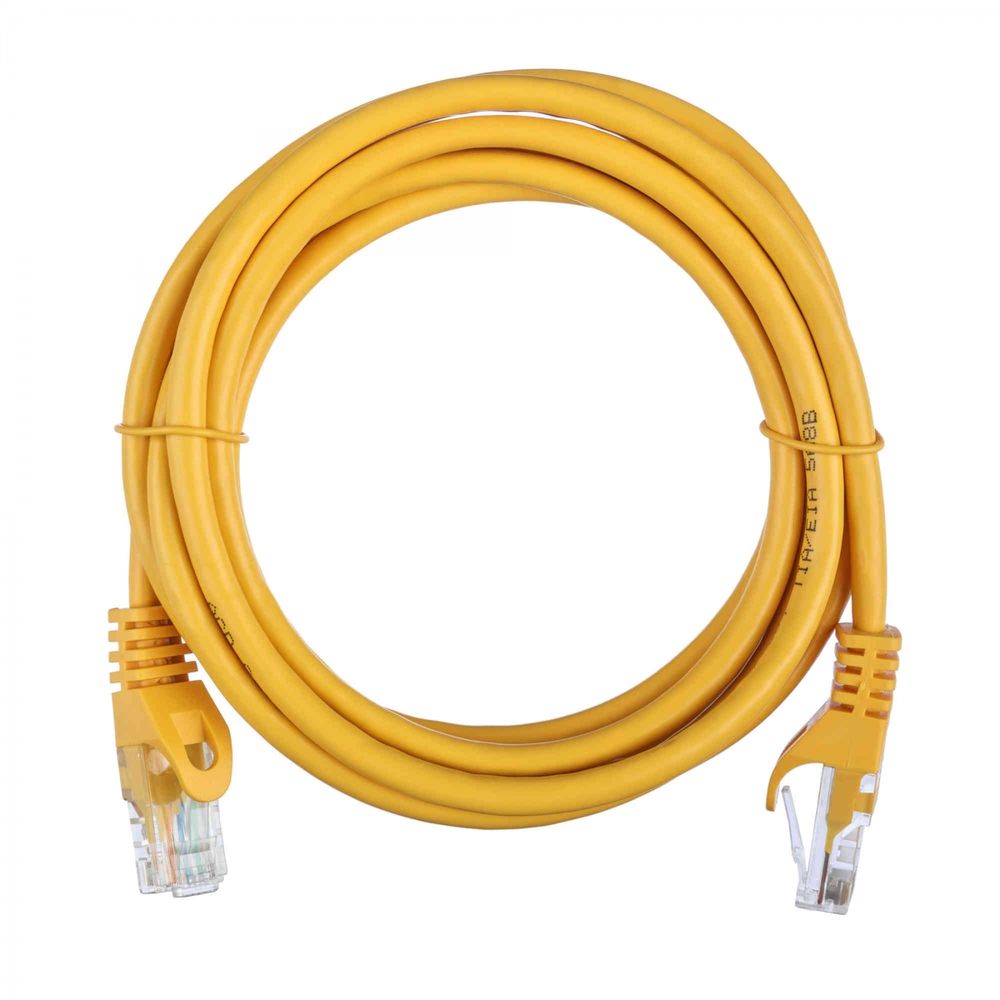 Патч-корд ACD ACD-LPU5E-20Y, Cat.5e UTP, 24AWG, 2 м, желтый