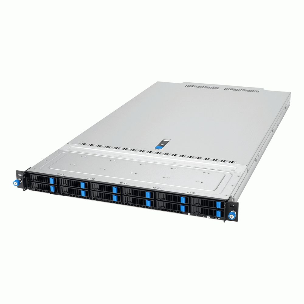 Серверная платформа ASUS RS700A-E13-RS12U, 1U, 2×SP5, 24×DDR5, 12×NVMe, 2×2000 Вт