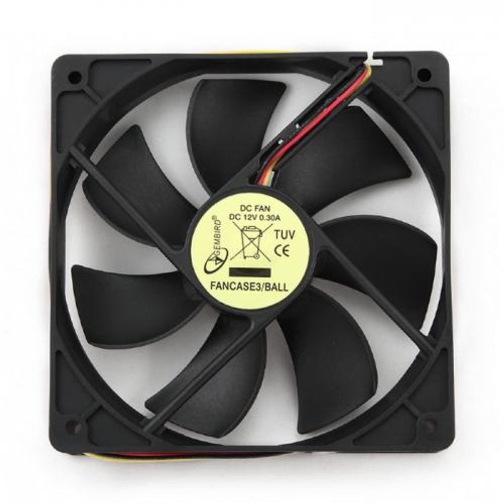 Вентилятор Gembird FANCASE3/BALL, 120мм, 2100об/мин, 66CFM