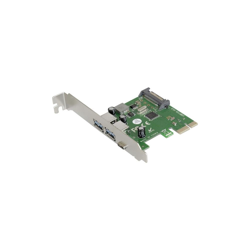 Контроллер ExeGate EXE-323, PCI-E x1 2.0, 2×USB 3.0 + 1×Type-C, VL805