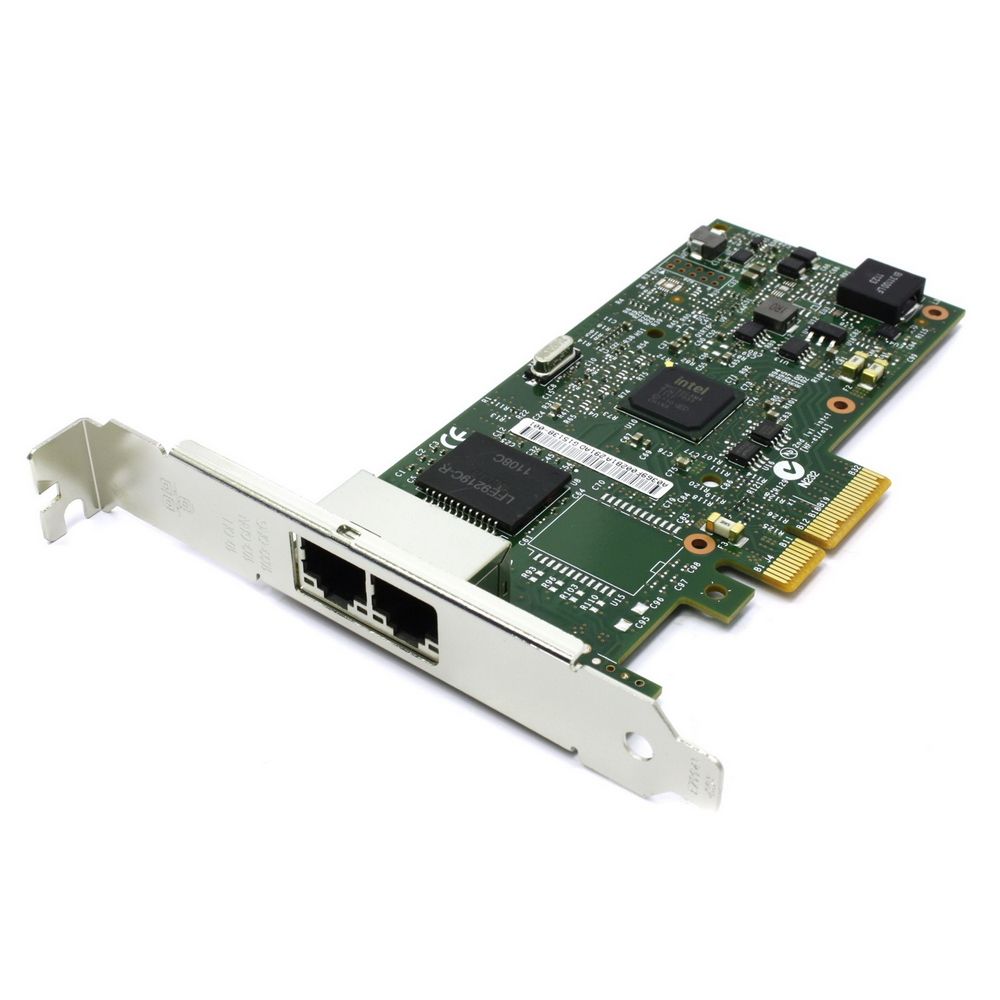 Сетевой адаптер Intel I350T2V2BLK, PCI-E, 2×RJ45, 1GbE, Low Profile