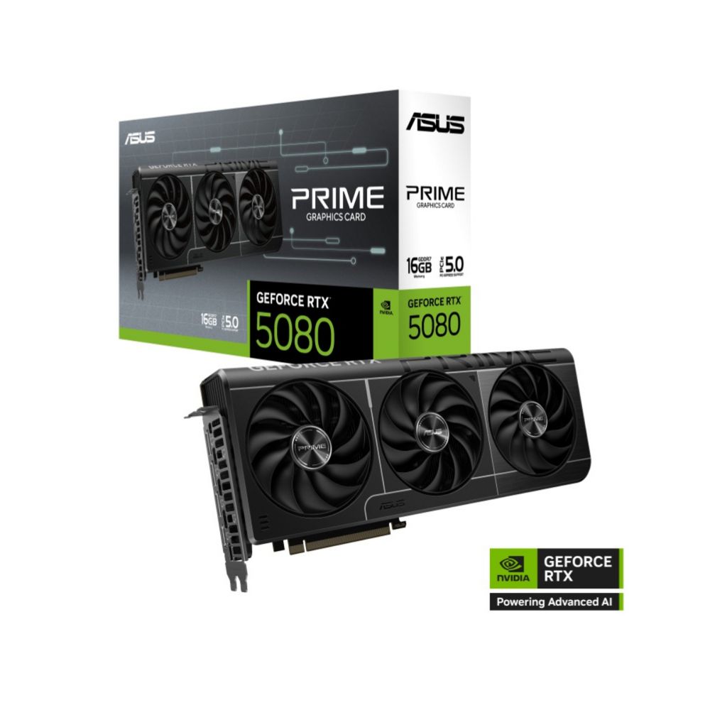 Видеокарта ASUS PRIME-RTX5080-16G, RTX 5080, 16GB GDDR7