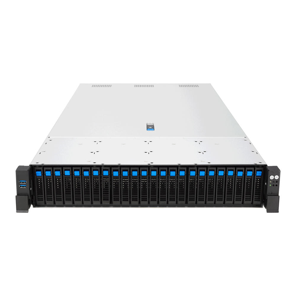 Серверная платформа ASUS RS720-E12-RS24U, 2U, 2×LGA 4710, 32×DDR5, 24×NVMe