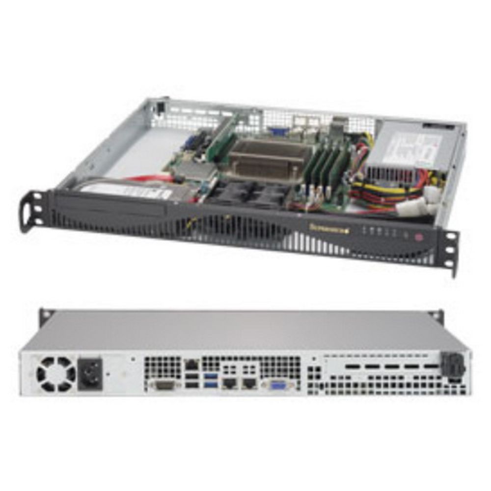 Сервер Supermicro SYS-5019S-ML, 1U, LGA1151, 4×DDR4, 2×GbE