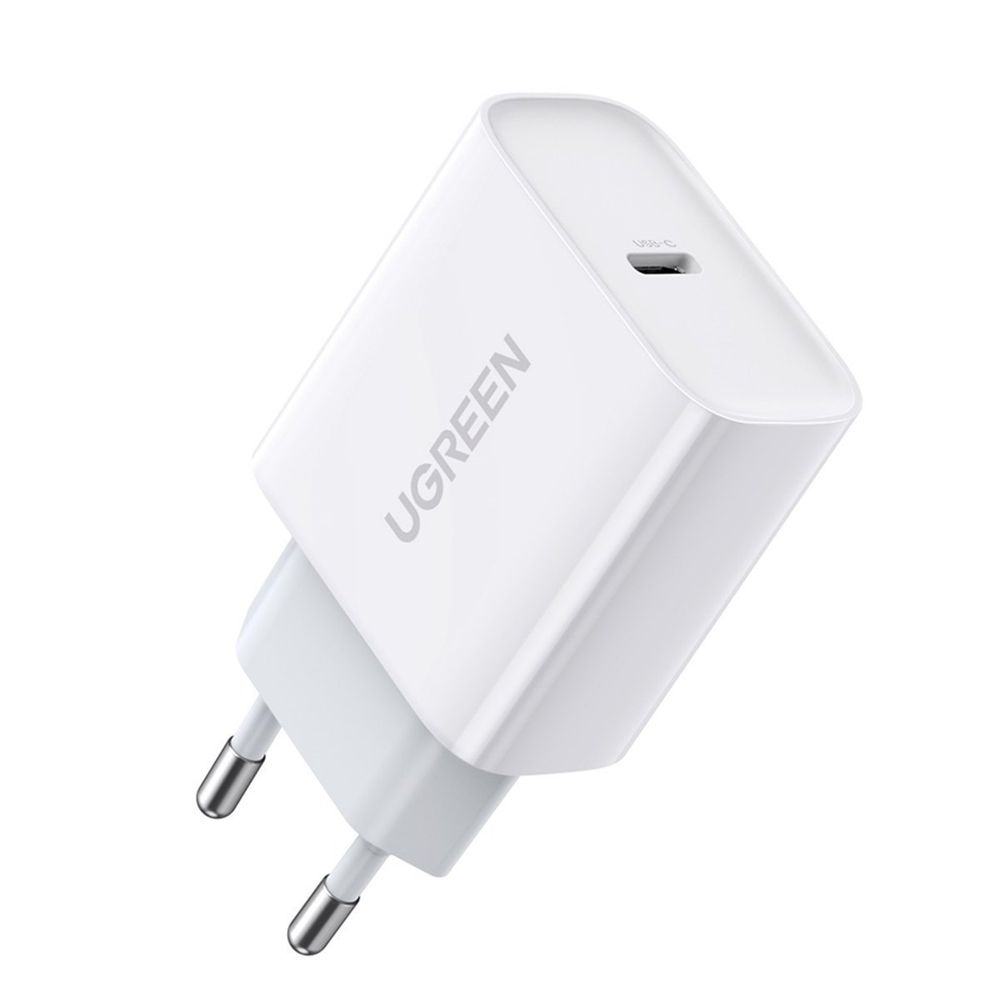 UGREEN CD137 White <60450> Зарядное устройство USB (Вых. DC5/9/12V, 20W,  USB-C, быстрая зарядка)