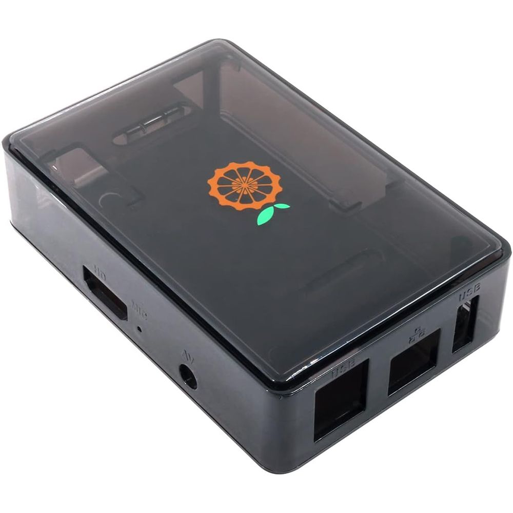 Корпус Orange Pi Case For Pi 3 LTS, пластик, черный, 100×62×26 мм