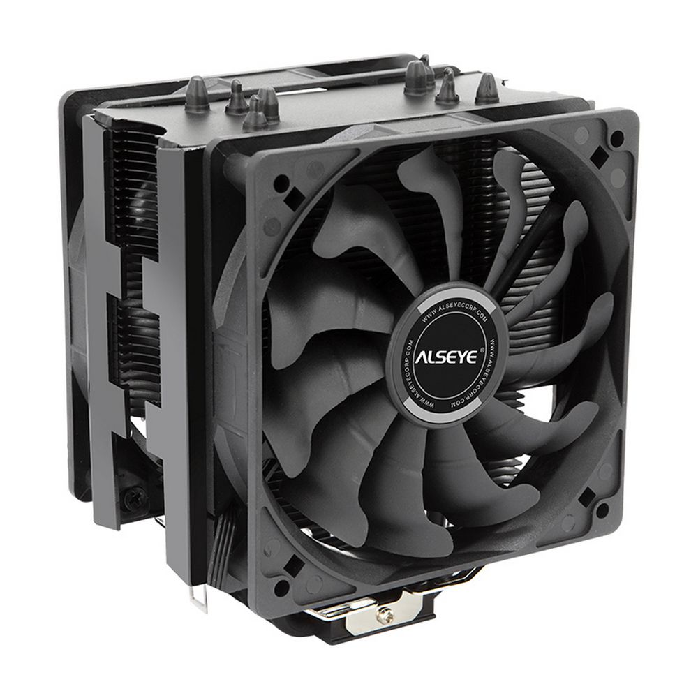 Кулер ALSEYE AS.01.07.0019, активное, 2×120мм, 1700rpm, TDP-135Вт