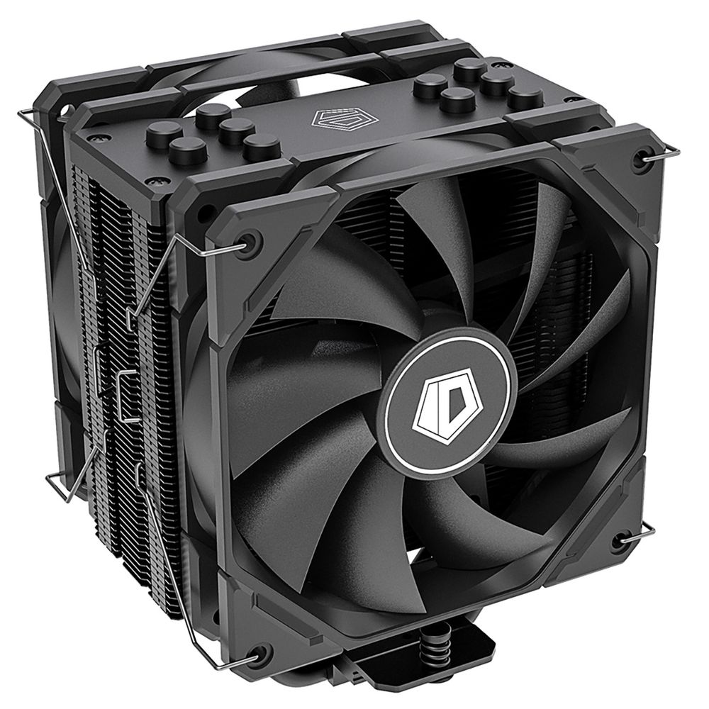 Кулер ID-Cooling SE-225-XT BLACK V2, башенный, 2×120мм, 6 теплотрубок