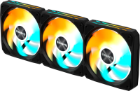 Комплект вентиляторов Gigabyte GP-EZFAN1203, 3×120 мм, ARGB, PWM, 4 pin