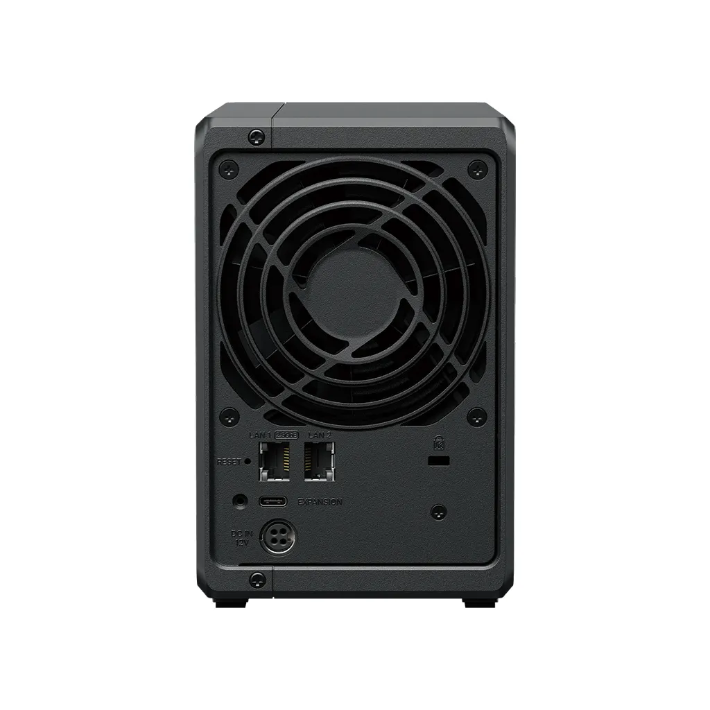 СХД Synology DS725+, 2 отсека 3.5"/2.5" SATA, 2×M.2 2280 NVMe, Ryzen R1600, 4 ГБ DDR4, 2.5GbE+GbE
