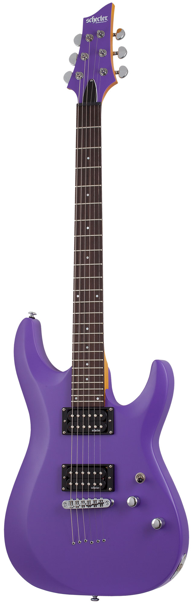 Электрогитара SCHECTER C-6 DELUXE SDPRPL, 6 струн, липа/клён/палисандр, 24 лада