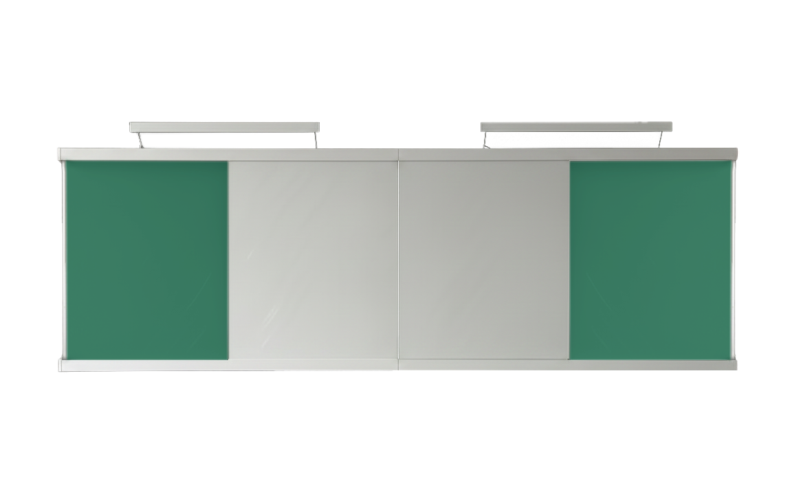 Рельсовая система Lumien LMPR-rels combo, 65"-75", с досками и софитами